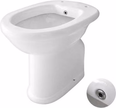 Vaso Bidet disabili chiuso completo di erogatore - Vaso Bidet chiuso disabili completo di erogatore (scarico a muro)