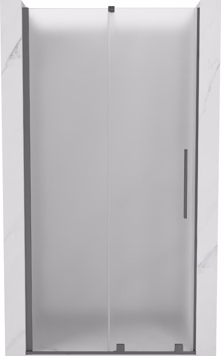 Mexen Velar porta doccia scorrevole 90 cm, brina, metallo canna di fucile - 871-090-000-31-95