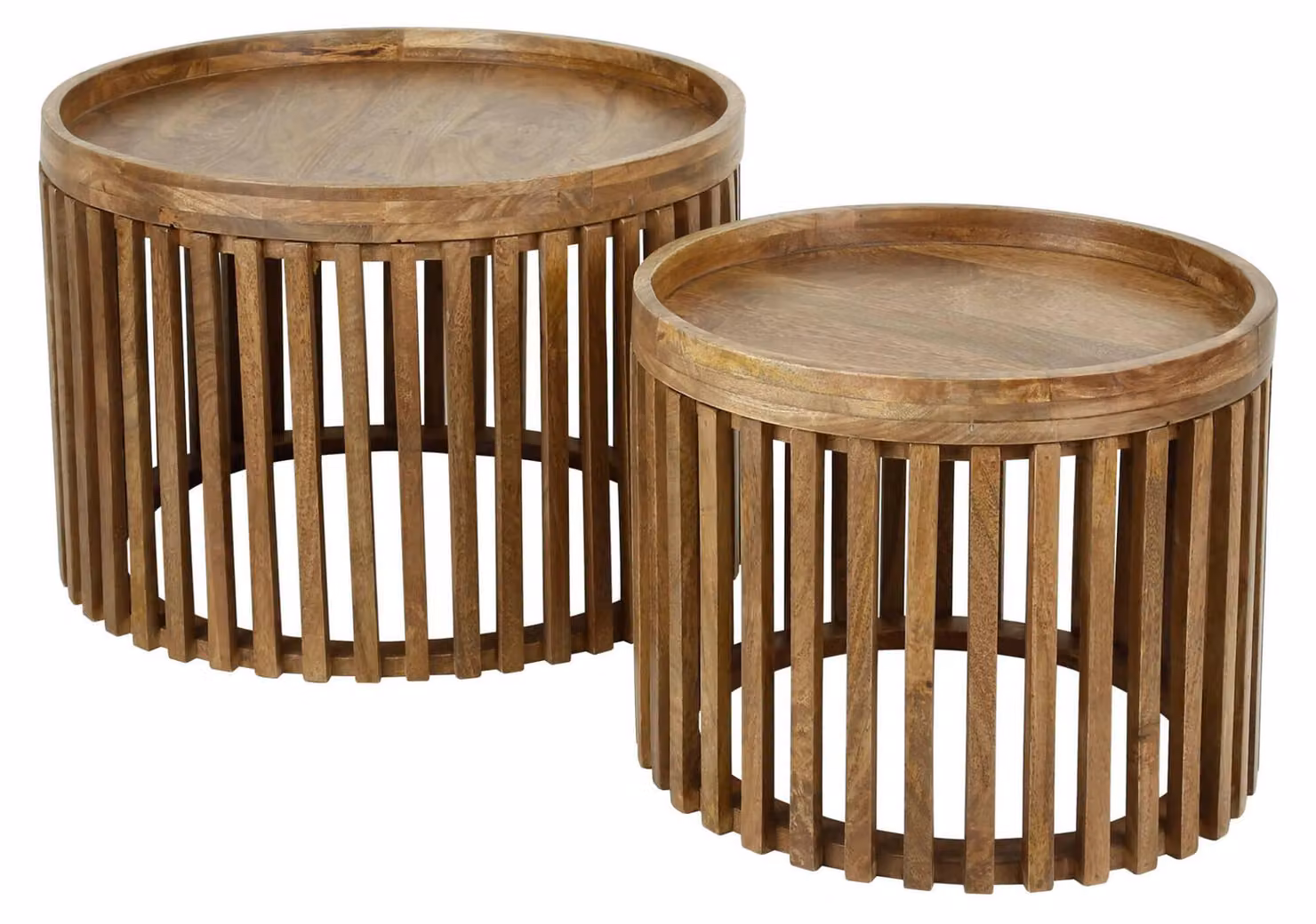 Tavolino FURNLUX Tweak marrone sabbia 65 cm (2 pezzi) / Colore principale: marrone / Dimensioni: 65 x 40 x 65 cm
