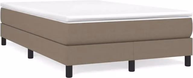 Letto matrimoniale imbottito DESIGN IN in tessuto beige con rete a doghe curvate L/P: 120 x 200 cm – 1