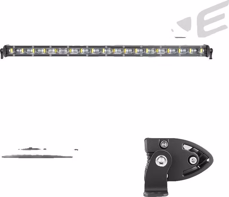 Striscia luminosa a LED, illuminazione ultra-luminosa, staffa regolabile, 20 pollici