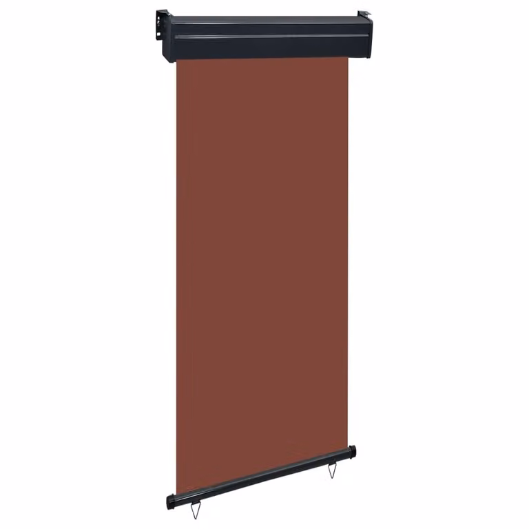 The Living Store Tenda da sole laterale per balcone 100 × 250 cm Marrone