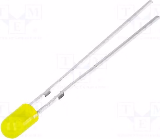 5 LED, 10-20 mcd, 3 mm, OSNY3134B, diodi LED a montaggio superficiale (SMD), 3 mm, 30°, giallo