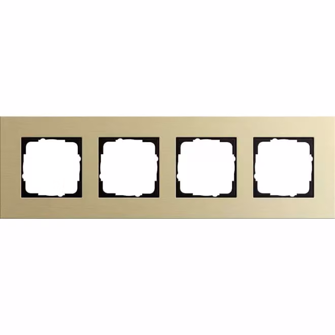 Gira 0214217 Cornice di copertura quadrupla Gira Esprit in alluminio oro chiaro