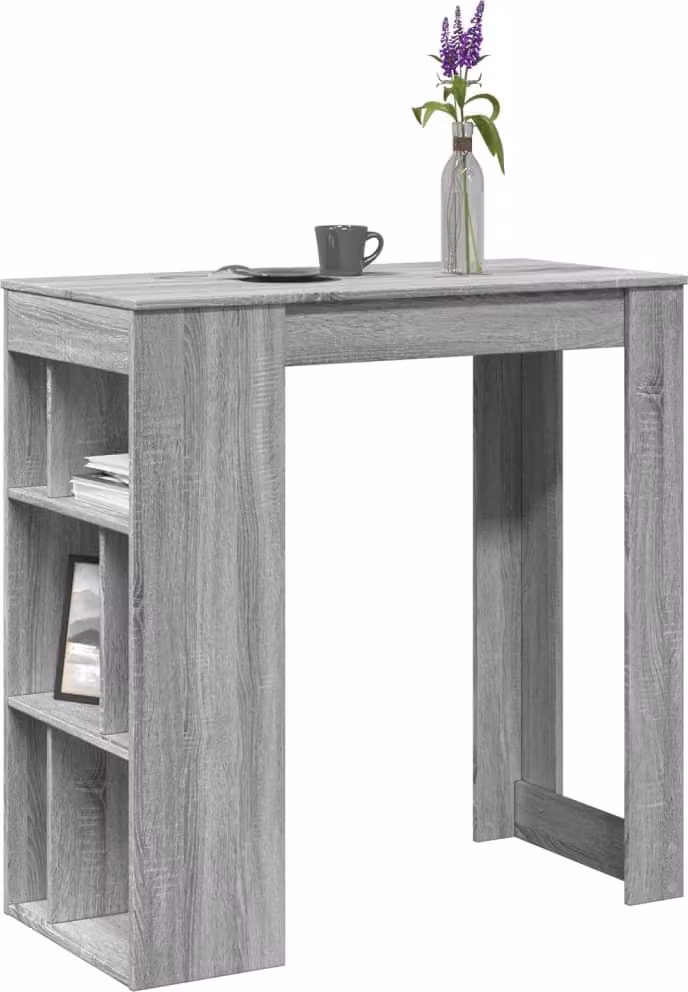 Maison Exclusive - Tavolo da bar con ripiano Grigio Sonoma 102x50x103,5 cm Materiale ligneo