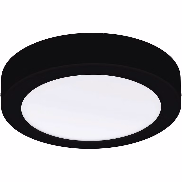 Plafoniera Fueva-CCT Ø225 mm nera
