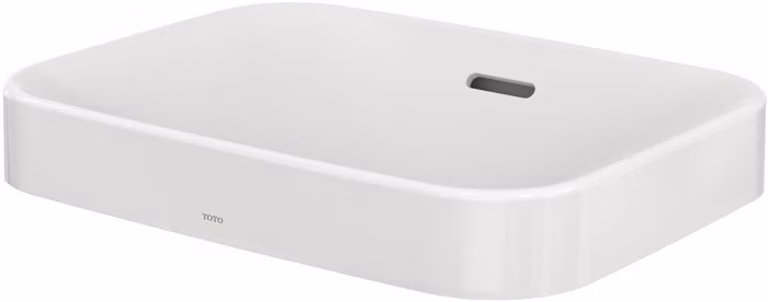 TOTO LF lavabo à poser, sans trou pour robinet, avec trop-plein, 500x380mm, Cefiontect, L5715E, L5715E