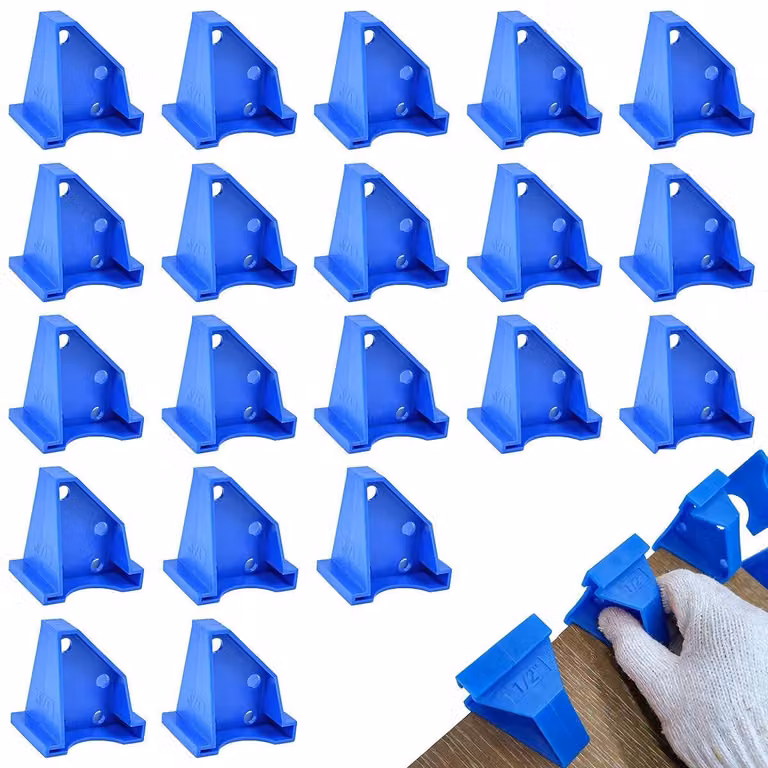20 distanziatori per pavimenti in laminato, compatibili con fori da 1/4 e 1/2 di pollice