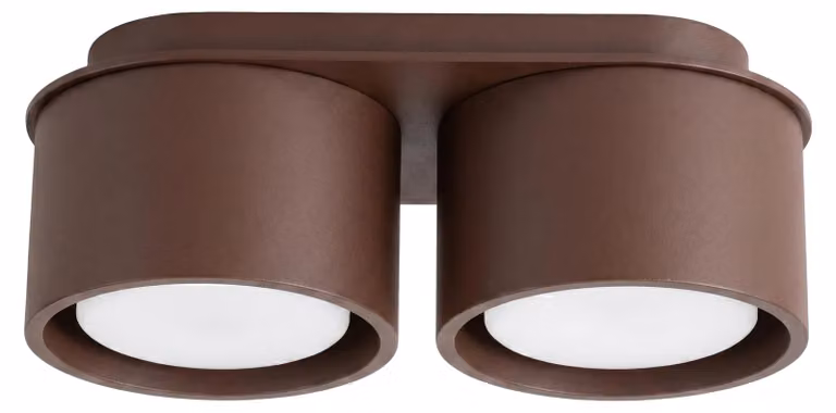 Plafoniera MODO 2 marrone Gx53 2xGx53 10W in alluminio 8x10x21 cm Sollux Lighting