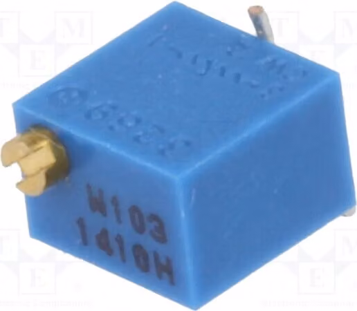 1 x Potenziometro: per montaggio verticale, 10kΩ, 250mW, componente a montaggio superficiale (SMD) 1806WSMD-10K