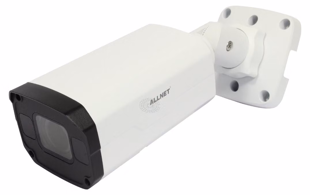 Telecamera IP ALLNET Bullet per esterni con IR, sensibile in condizioni di scarsa illuminazione e obiettivo motorizzato variabile - Telecamera di rete