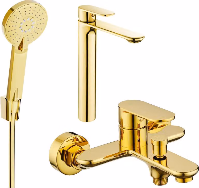 Mexen Milo R40 set da vasca, oro - 71313R40-50