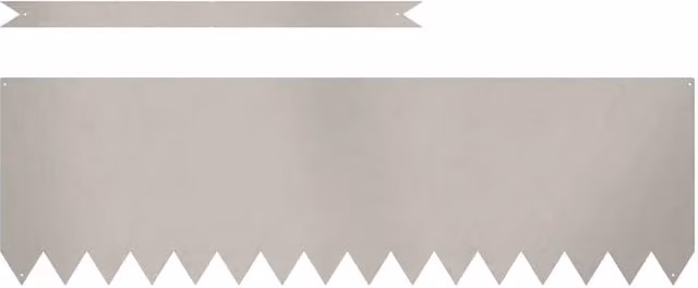 Set di 20 bordure per prato in acciaio color ruggine DESIGN IN, L: 100 cm, H: 30 cm, P: 0,05 cm