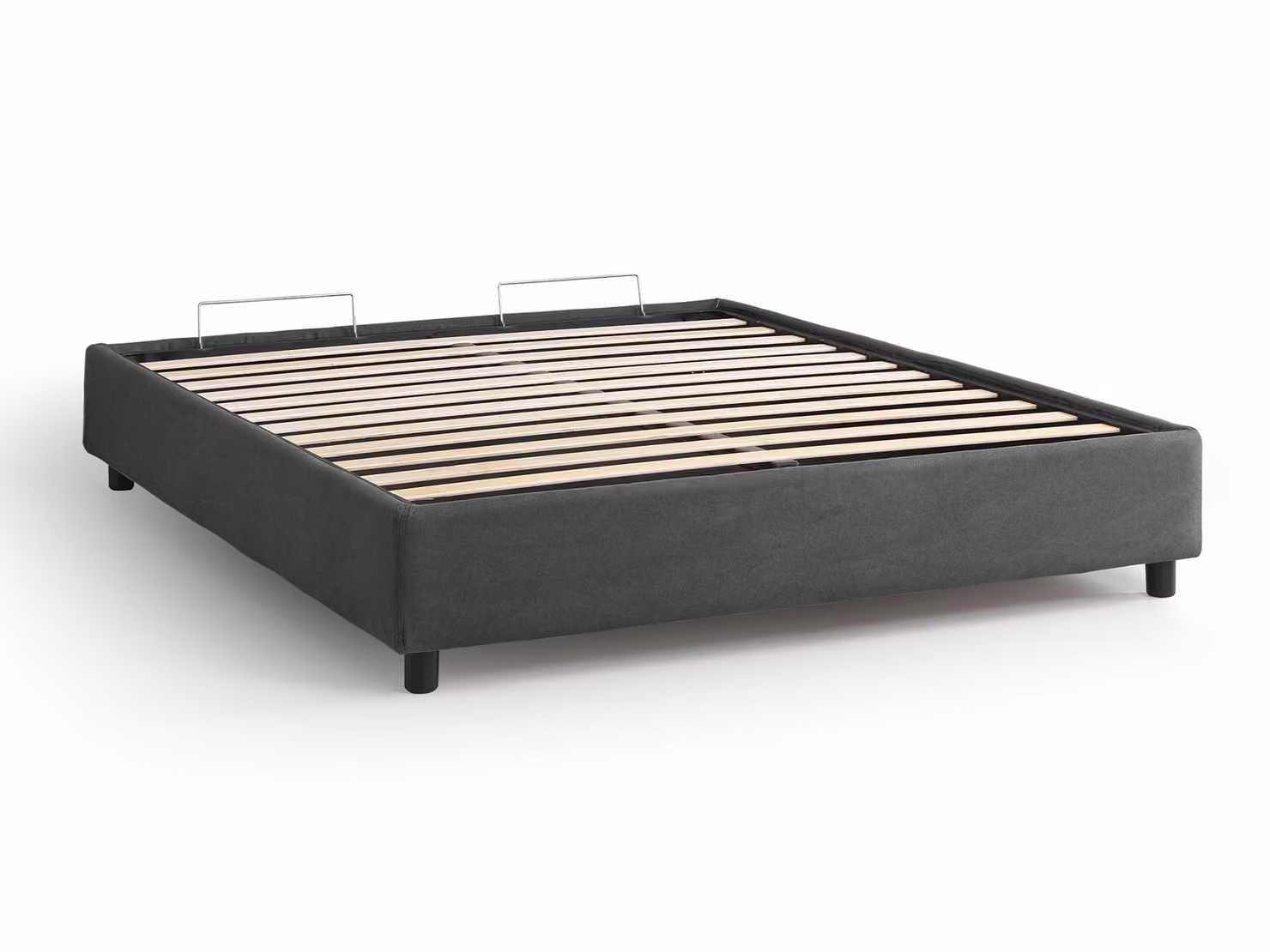 Base Letto Contenitore LIONE Grigio scuro 160x195 cm