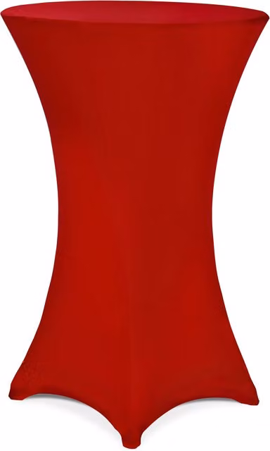 Copri tavolo da bar Detex rosso lavabile Diametro: 70 cm – 1