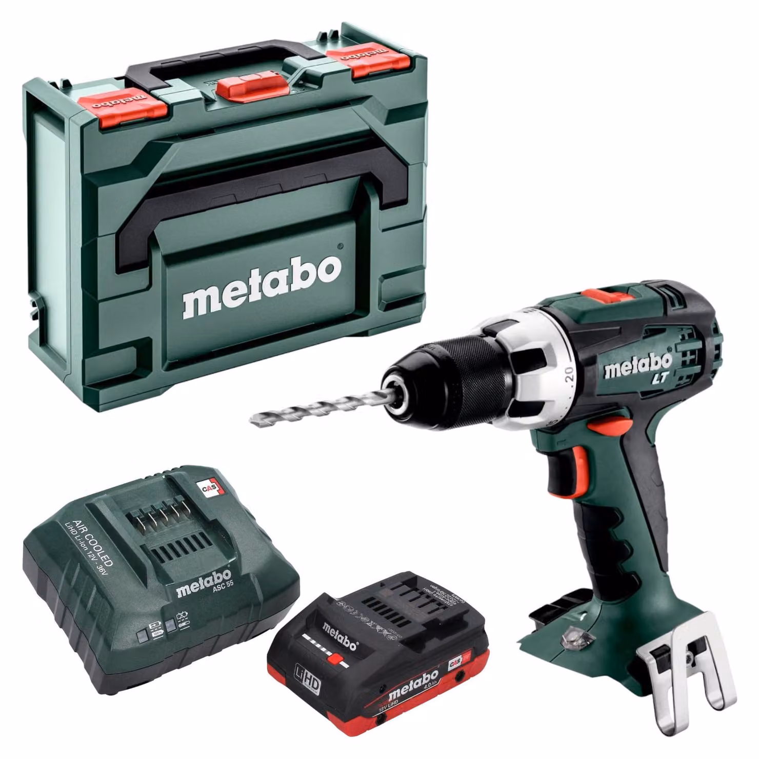Metabo BS 18 LT trapano avvitatore a batteria 18 V 60 Nm + 1x batteria LiHD 4,0 Ah + caricatore + metaBOX