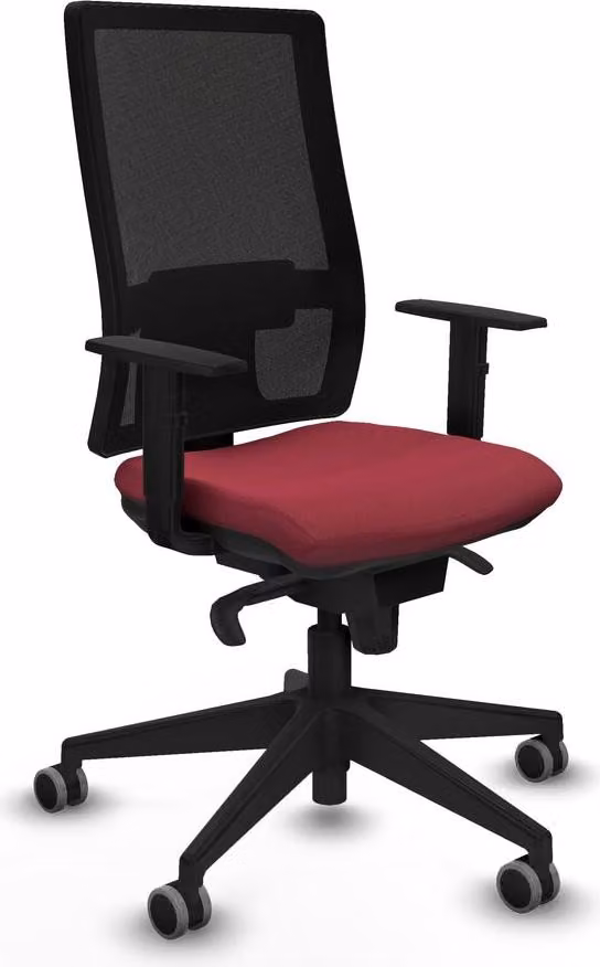 Sedia da ufficio Piqueras y Crespo 1D066G0 Rosso granato