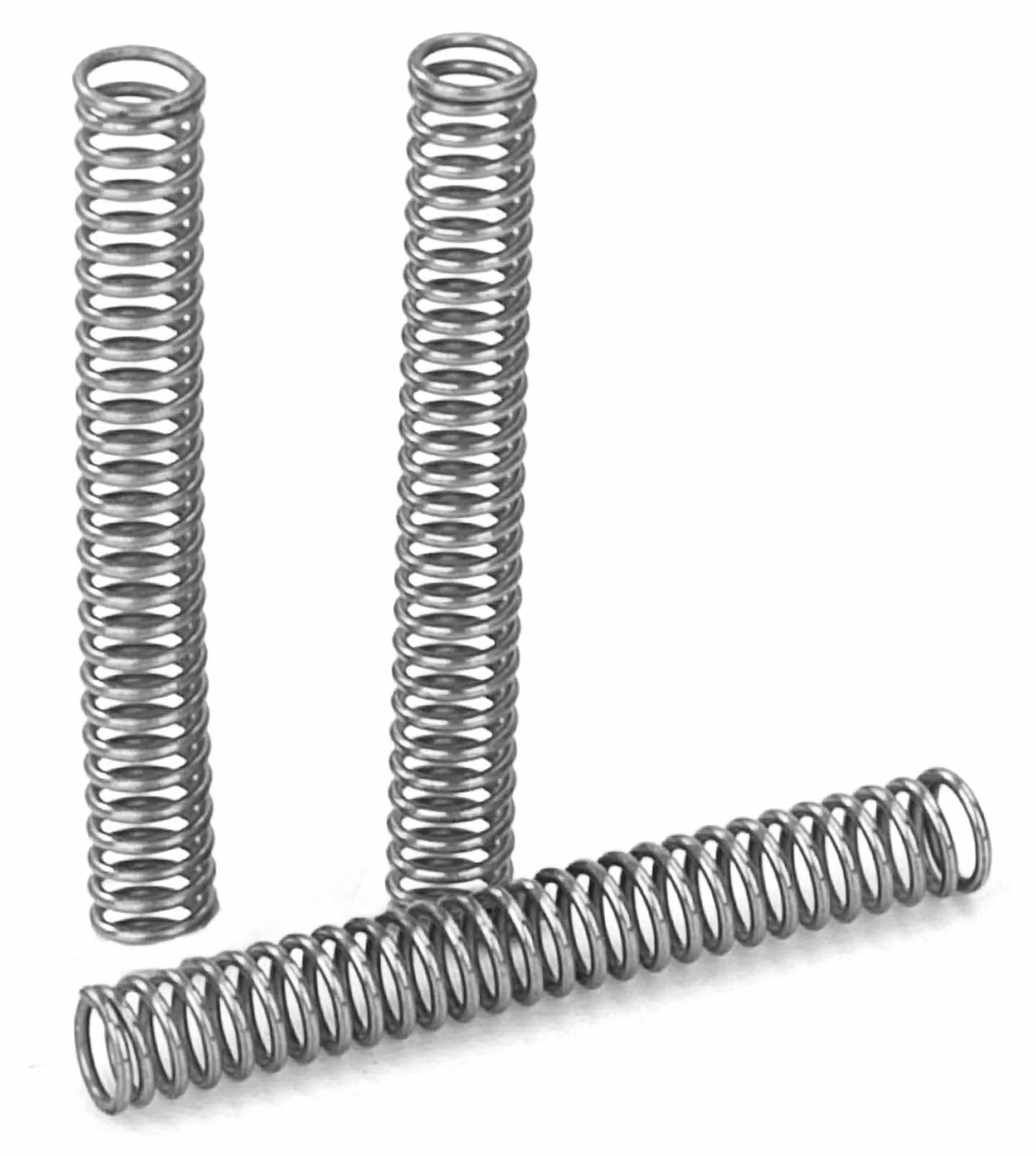 Molle a compression in acciaio inossidabile, confezione da 20 pezzi, dimensioni 0,26 x 2 x 15 mm, capacità massima 0,2 kg