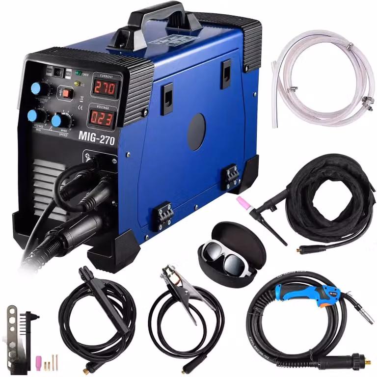 Saldatrice multifunzione 3 in 1, tecnologia IGBT di lunga durata, modello MIG270