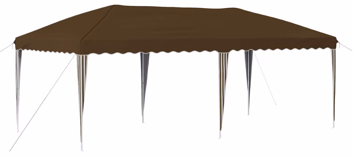 Tenda per feste a pop-up 575 x 290 x 245 cm Tortora
