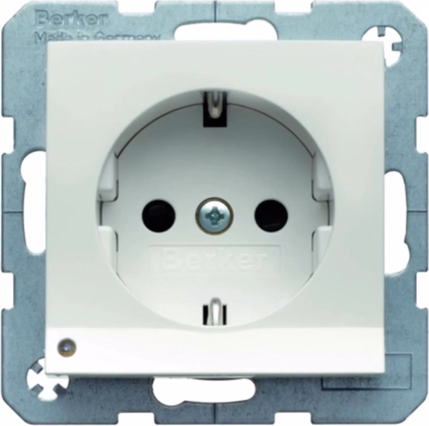 Berker 41098989 Presa di corrente con luce di orientamento LED S1 bianco polare lucido