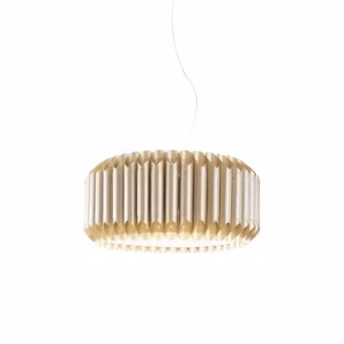 Sospensione Moderna Polilux ® New Gold E Metallo Cromo 1 Luce E27 D60Cm