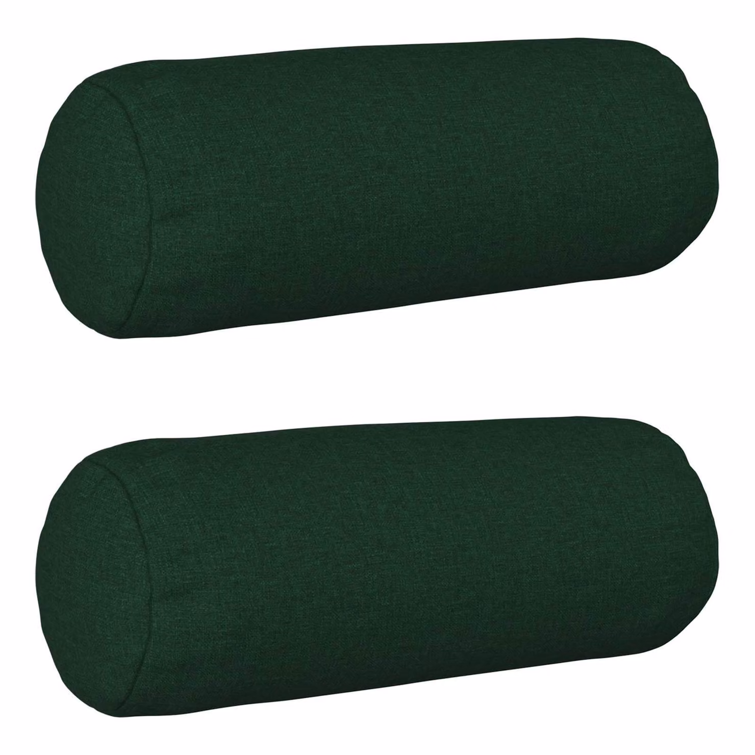 Set di 2 cuscini vidaXL HEERLEN con cuscino a rullo, colore verde, in tessuto di poliestere e polipropilene