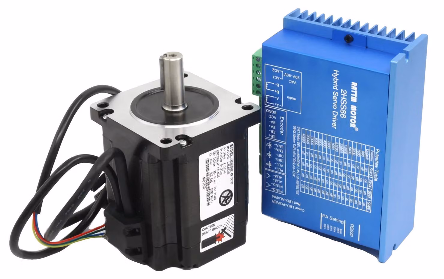 Servomotore a circuito chiuso, elevata coppia, compatibile con macchine CNC, kit motore semplice, spina EU da 100-240V