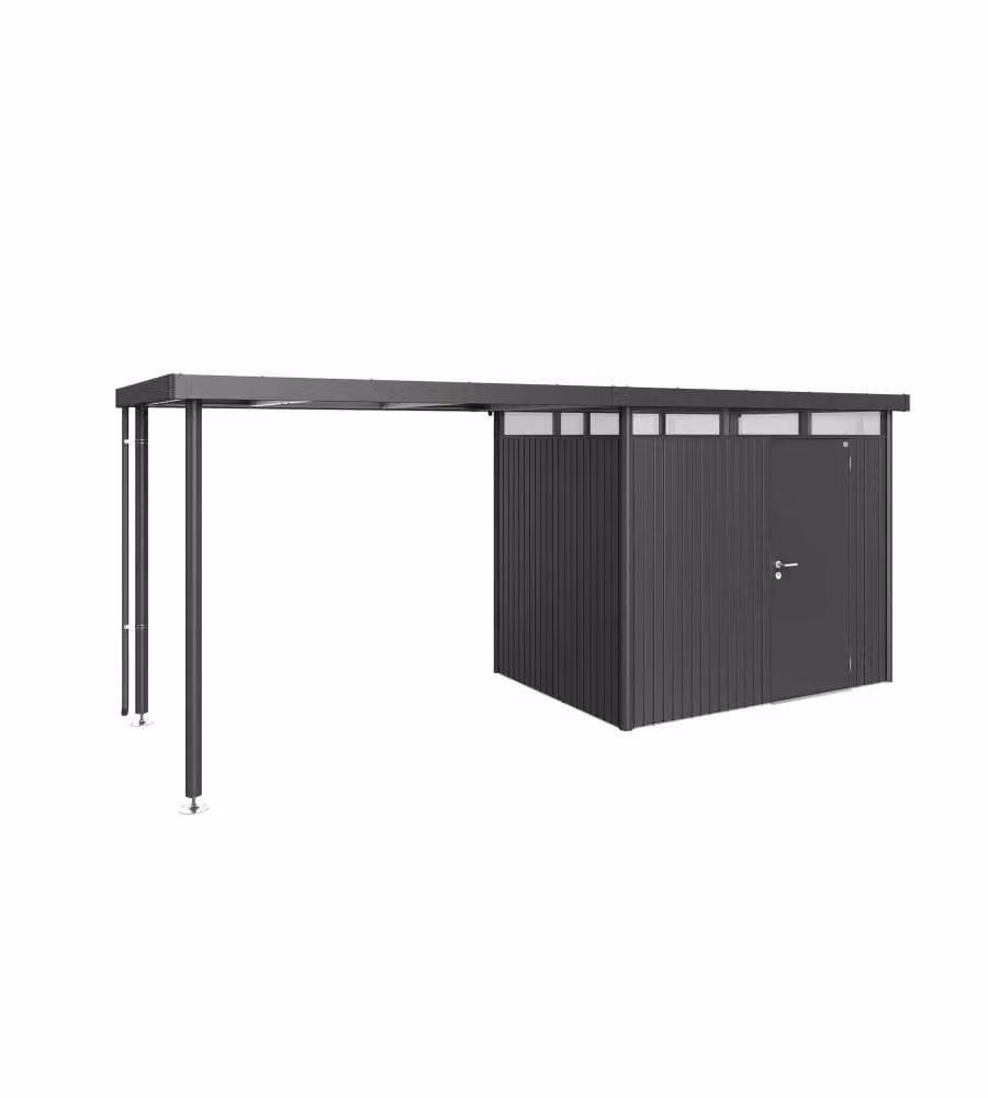 Tetto laterale casetta HighLine Misura H2 grigio scuro metallizzato