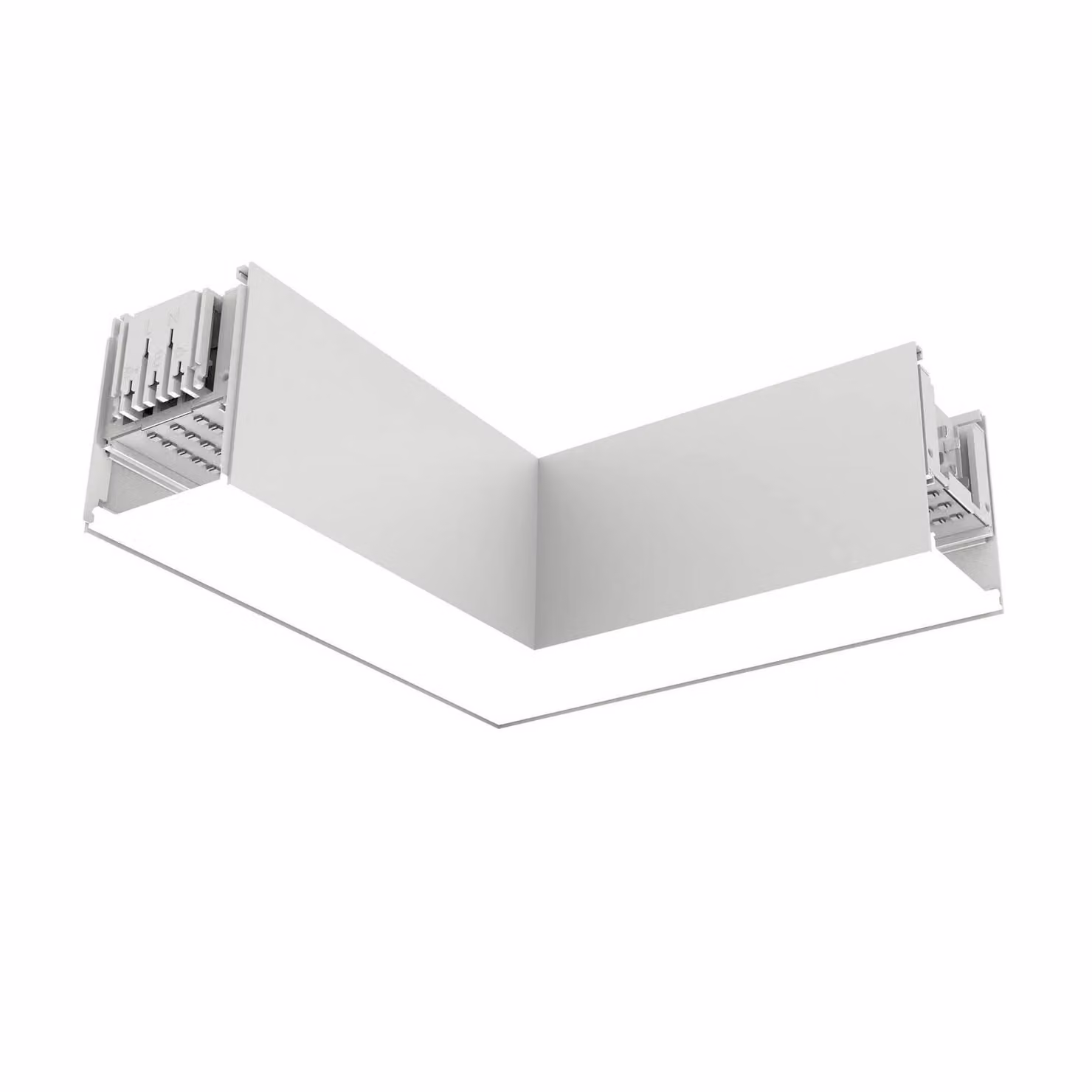 The Light Group Modulo angolare SLC LED Click L, CA, collegamento a destra, bianco Click, dimmerabile, Bianco / Opale, Soggiorno / Sala da pranzo, Alluminio, Moderno