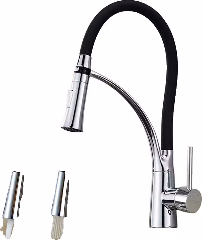 Miscelatore da cucina, a soffitto, monocomando, cromo No LED