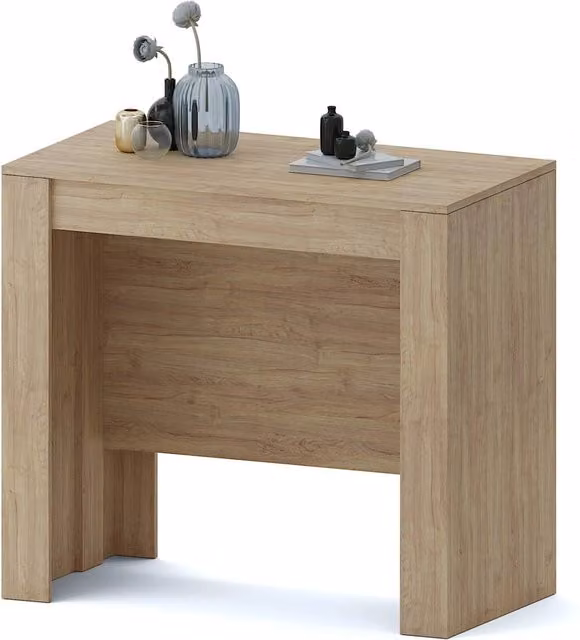 Tavolo Consolle Allungabile Oslo Plus Fino A 3 Metri, Tavolo 14 Posti Salvaspazio Multiposizione, Design Moderno Ed Elegante, Consolle Per Casa E Ufficio, 78 x 51 x 90 cm, Colore Rovere