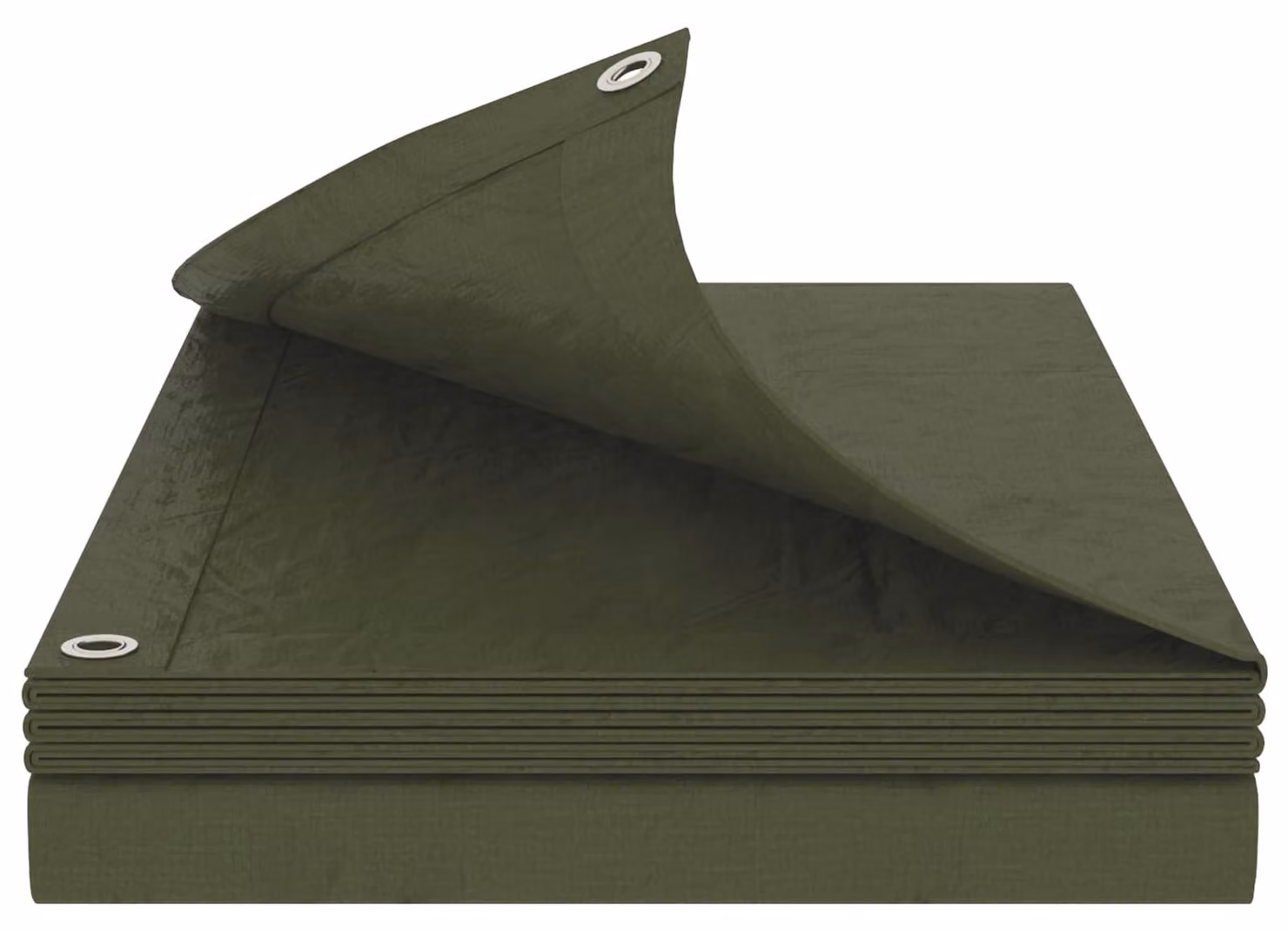 Telo in plastica verde, dimensioni 6 x 12 m, grammatura 90 gsm, materiale: polietilene