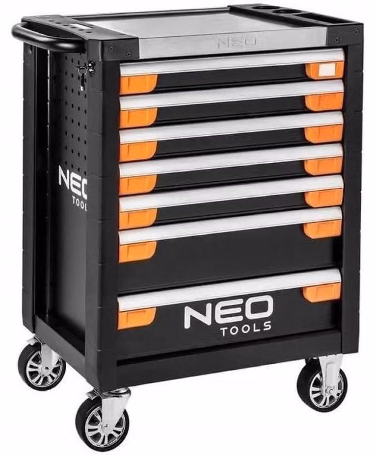 topex 84-220 carrello per utensisili 7 cassetti premium 810 x 46
