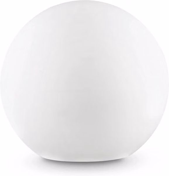 Piantana da esterno Ideal Lux Sole Sfera bianca in plastica con attacco E27 per giardino e terrazzo – 1