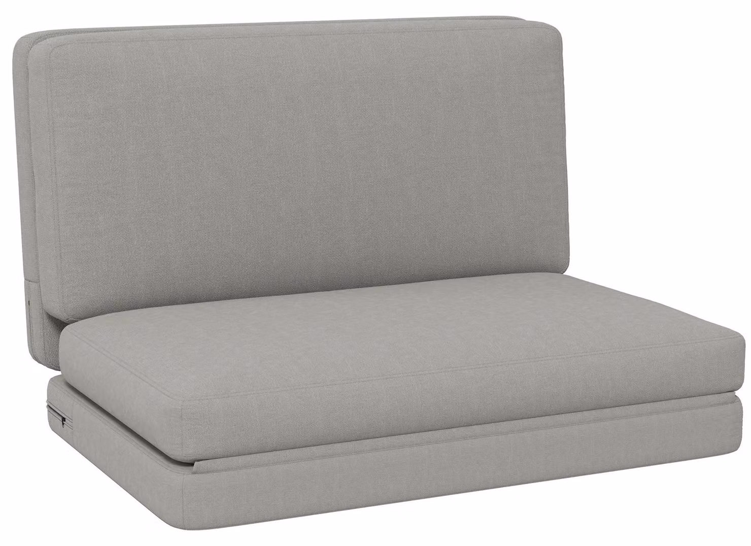 Poltrona reclinabile 2 in 1 - Materasso per ospiti - Divano letto - Divano pieghevole - Grigio chiaro