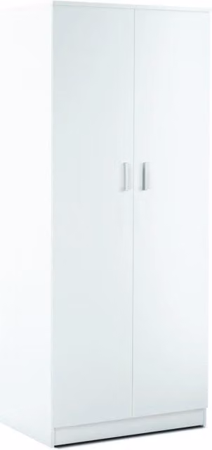 Armadio 2 Ante Kit Bianco Lisco cm 77x52x182h - Sarmog