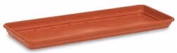 Fioriera a cassetta da balcone Stefanplast in plastica colore marrone, Larghezza: 80 cm