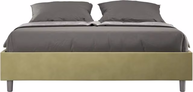 Letto Matrimoniale Sommier 160x200 cm Senza Rete Azelia Tè Verde
