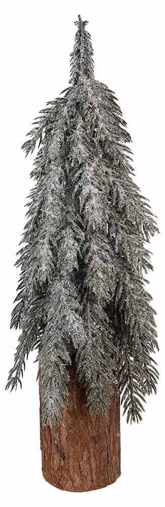 Clayre & Eef Mini Albero di Natale Artificiale Ø 15x44 cm Legno Verde