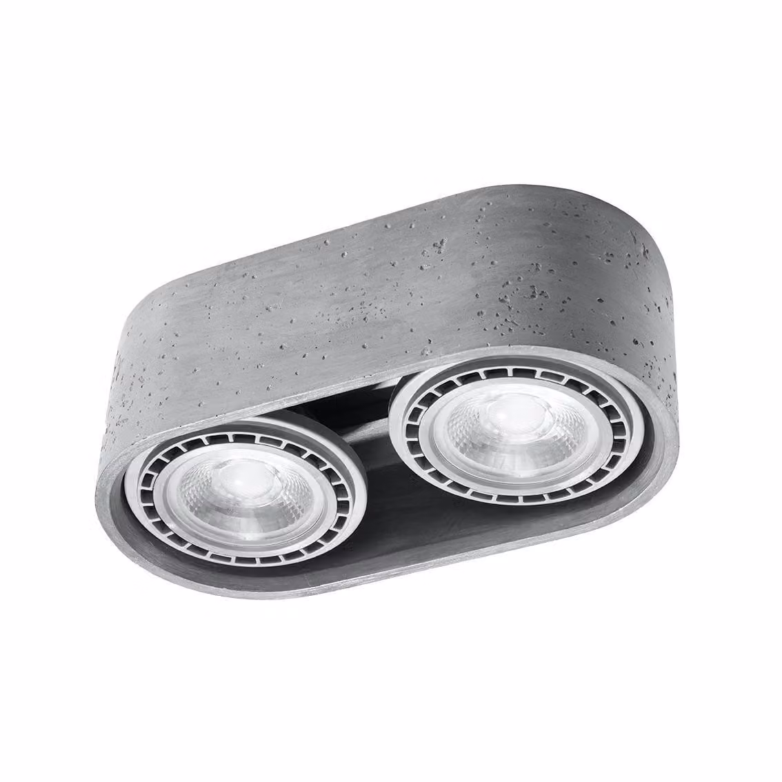 Lampada da soffitto BASIC 2 in cemento 2xGU10/ES111 10W calcestruzzo 9x14x27cm Sollux Lighting