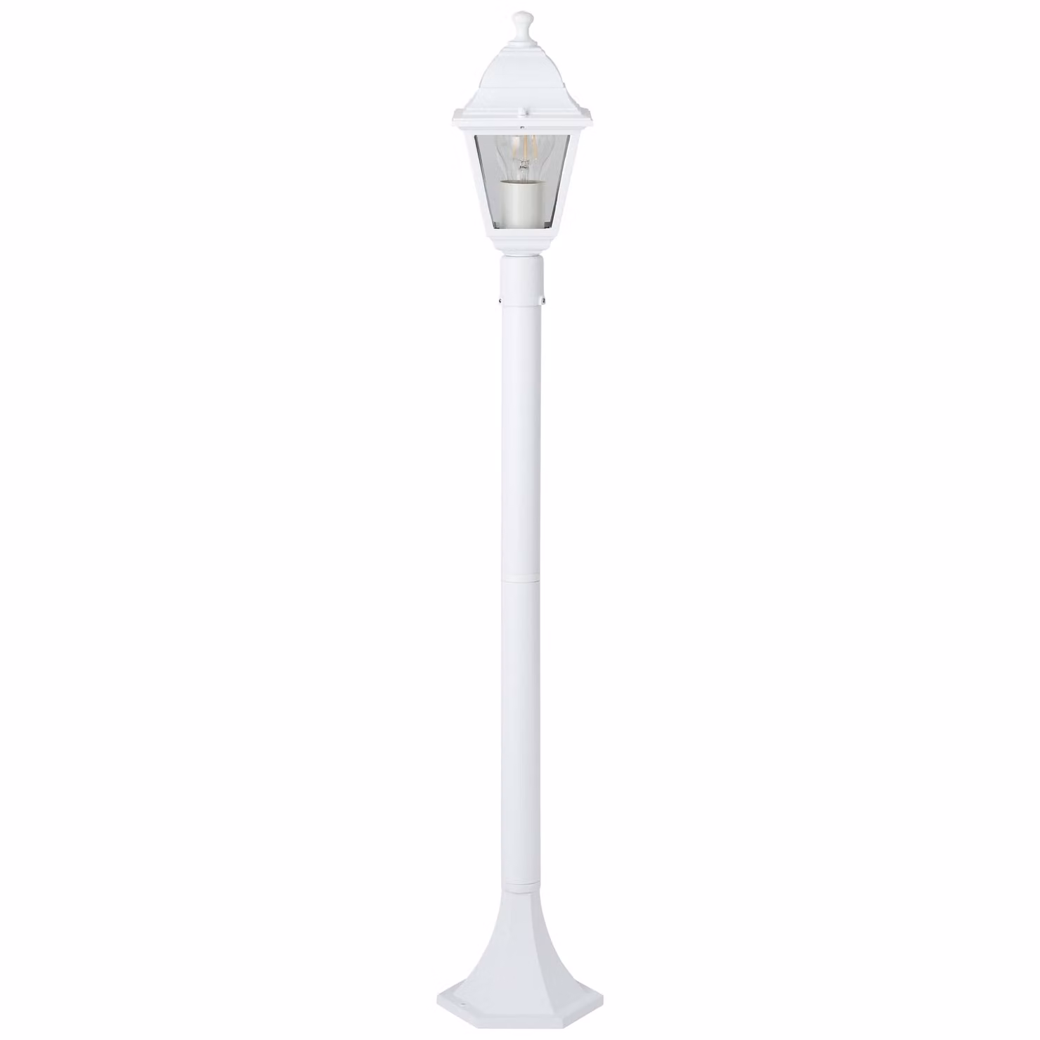 BRILLANTE lampada da terra per esterni Nissie | luce decorativa per sentieri | bianco | 100 cm | 1x E27 max. 60 W | IP44