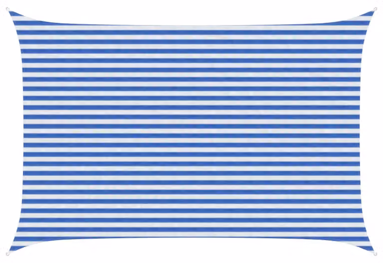 Telo Ombra Blu e Bianco 3 x 4,5 m HDPE