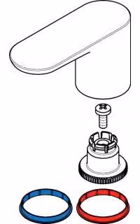 Hansgrohe maniglia Axor Citterio M 4 fori per vasca miscelatore caldo/freddo cromo