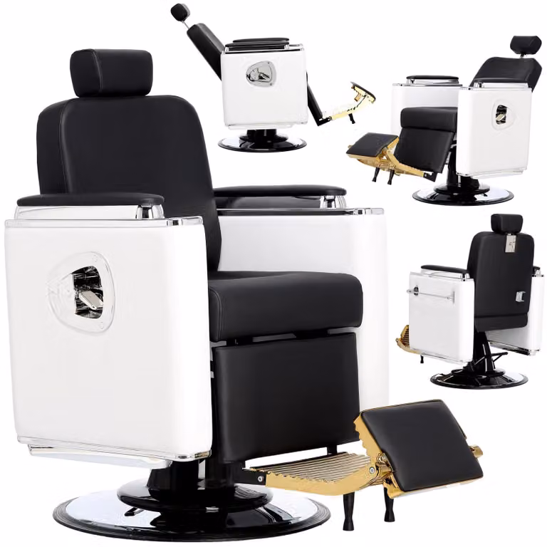 Poltrona da barbiere parrucchiere idraulica girevole per il salone barbiere barber shop Don Barberking