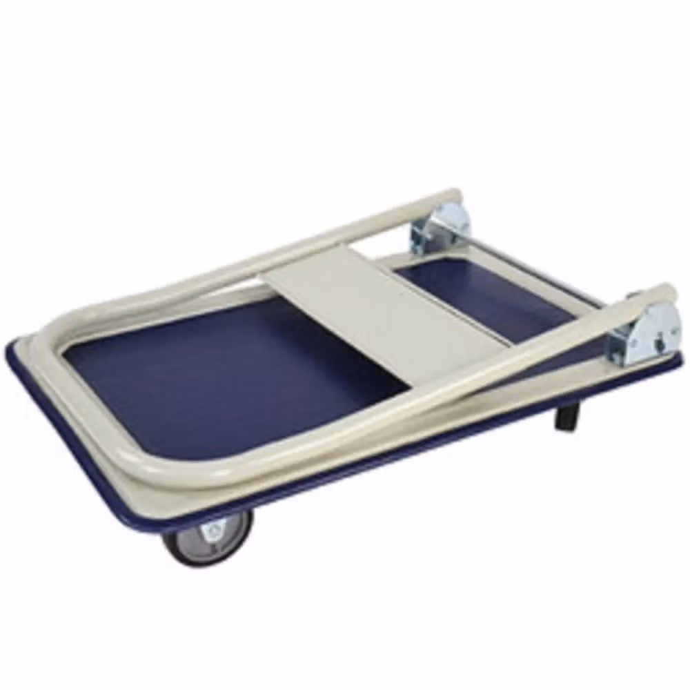 Carrello Porta Pacchi Professionale Trade Shop Pieghevole in Acciaio Grigio con 4 Ruote, Capacità 150kg – 2