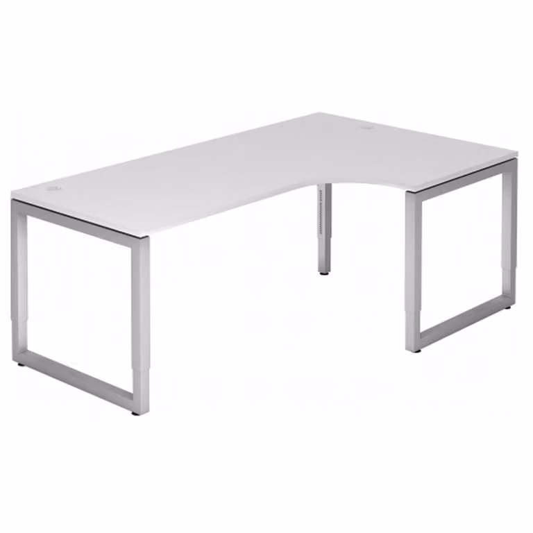 REGO 82 S - 200 x 120, regolabile in altezza, bianco/argento