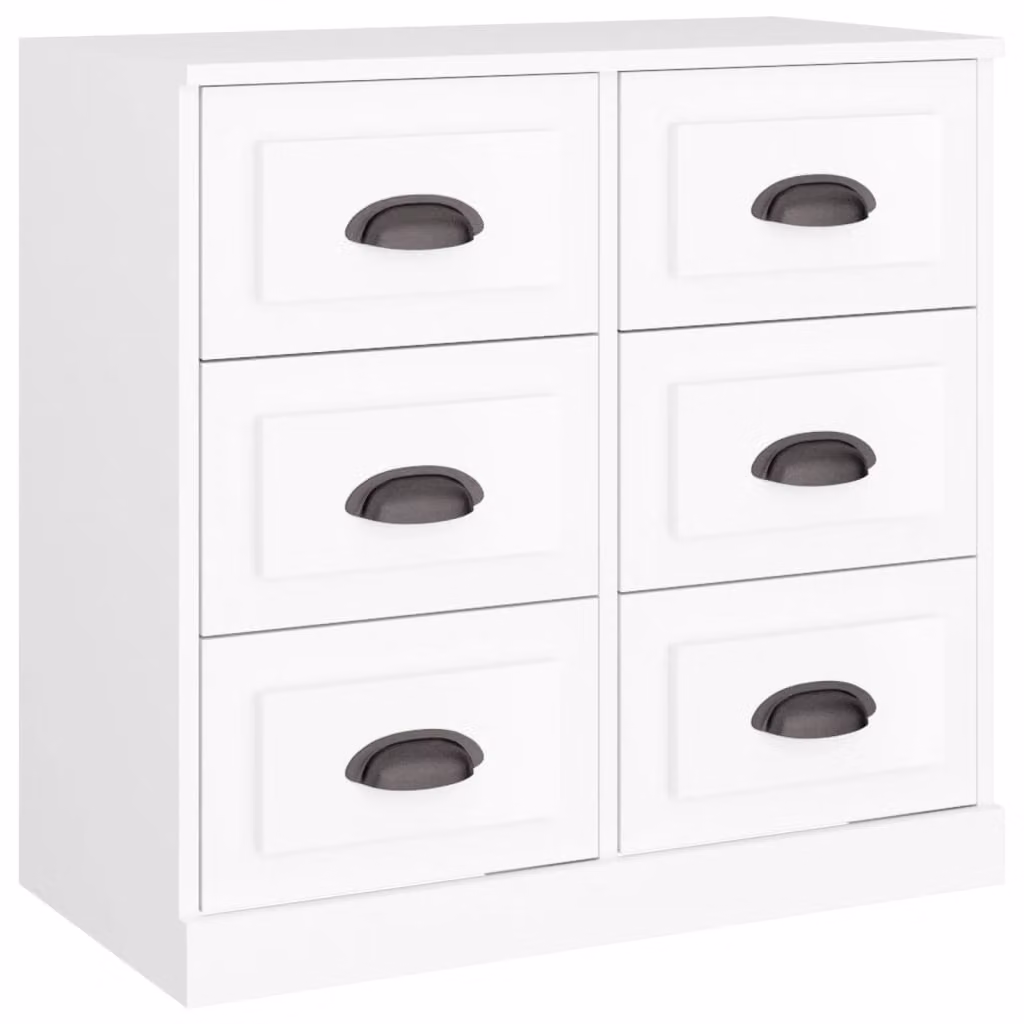 Credenza Bianca 70x35,5x67,5 cm in Legno Multistrato