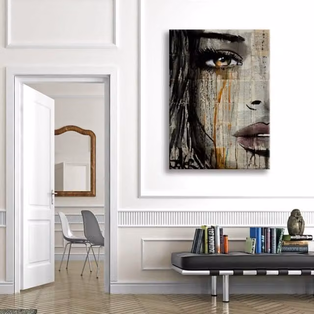 Quadro Canvas Contemporaneo Astratto Signorbit Kylie Multicolore L: 100 cm, H: 140 cm