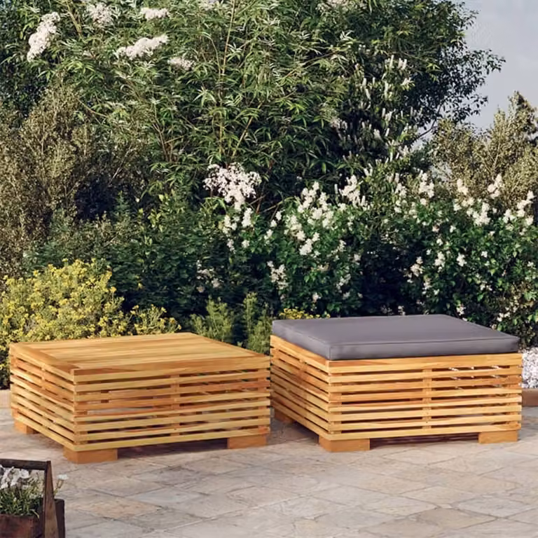 Maison Exclusive - Set da giardino a 2 pezzi in teak massiccio